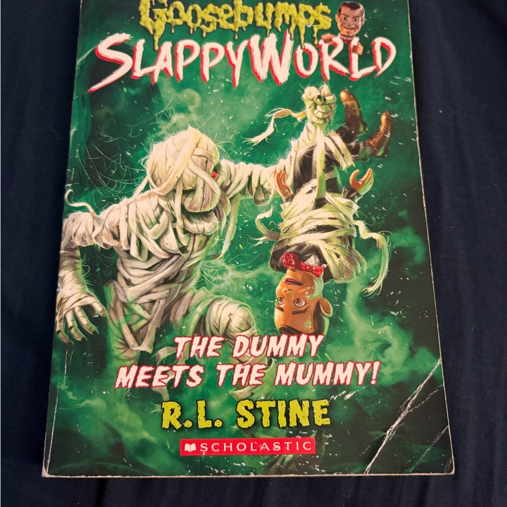 Scholastic Goosebumps SlappyWorld Book with Green Cover